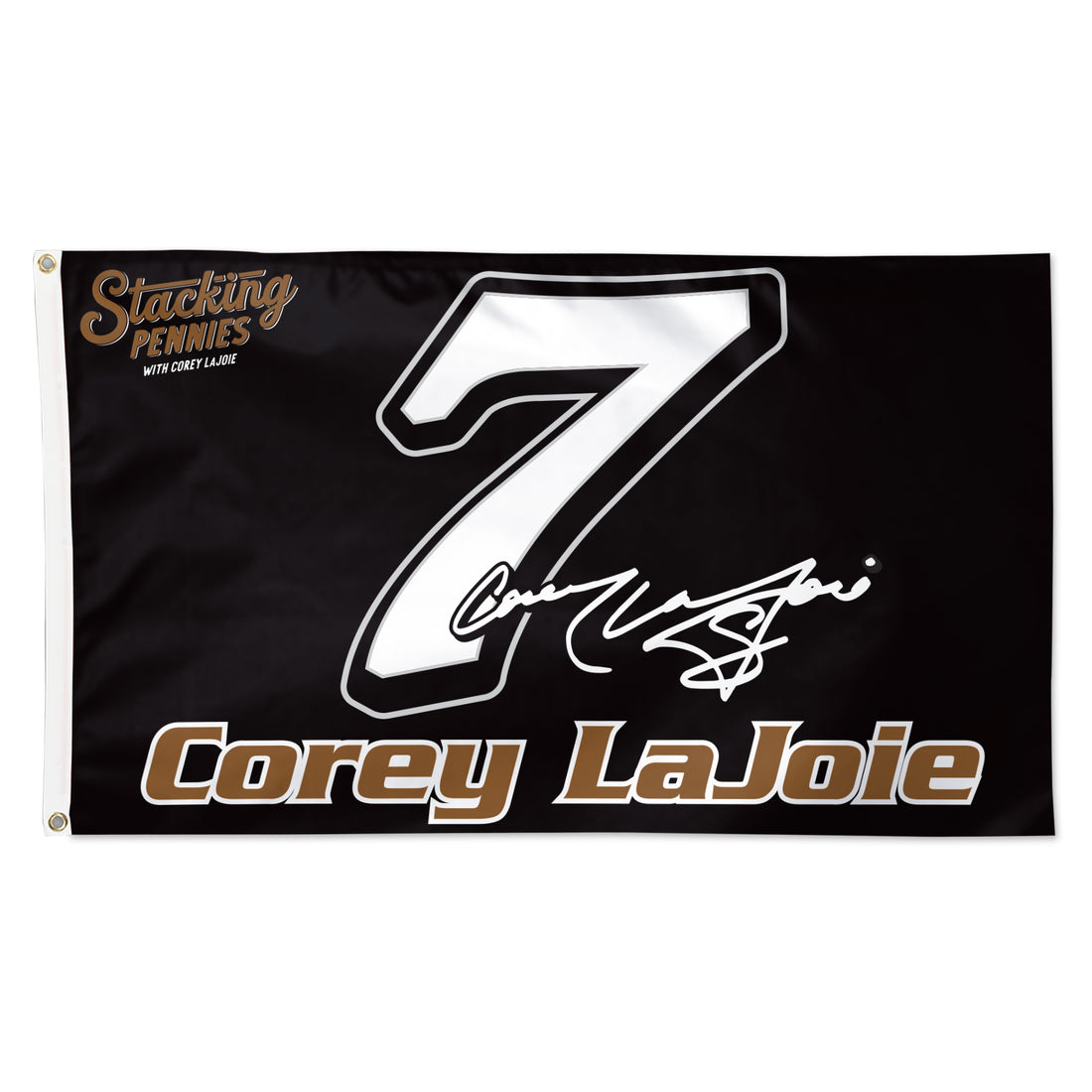 Corey LaJoie Stacking Pennies 3x5 Flag Corey LaJoie Racing