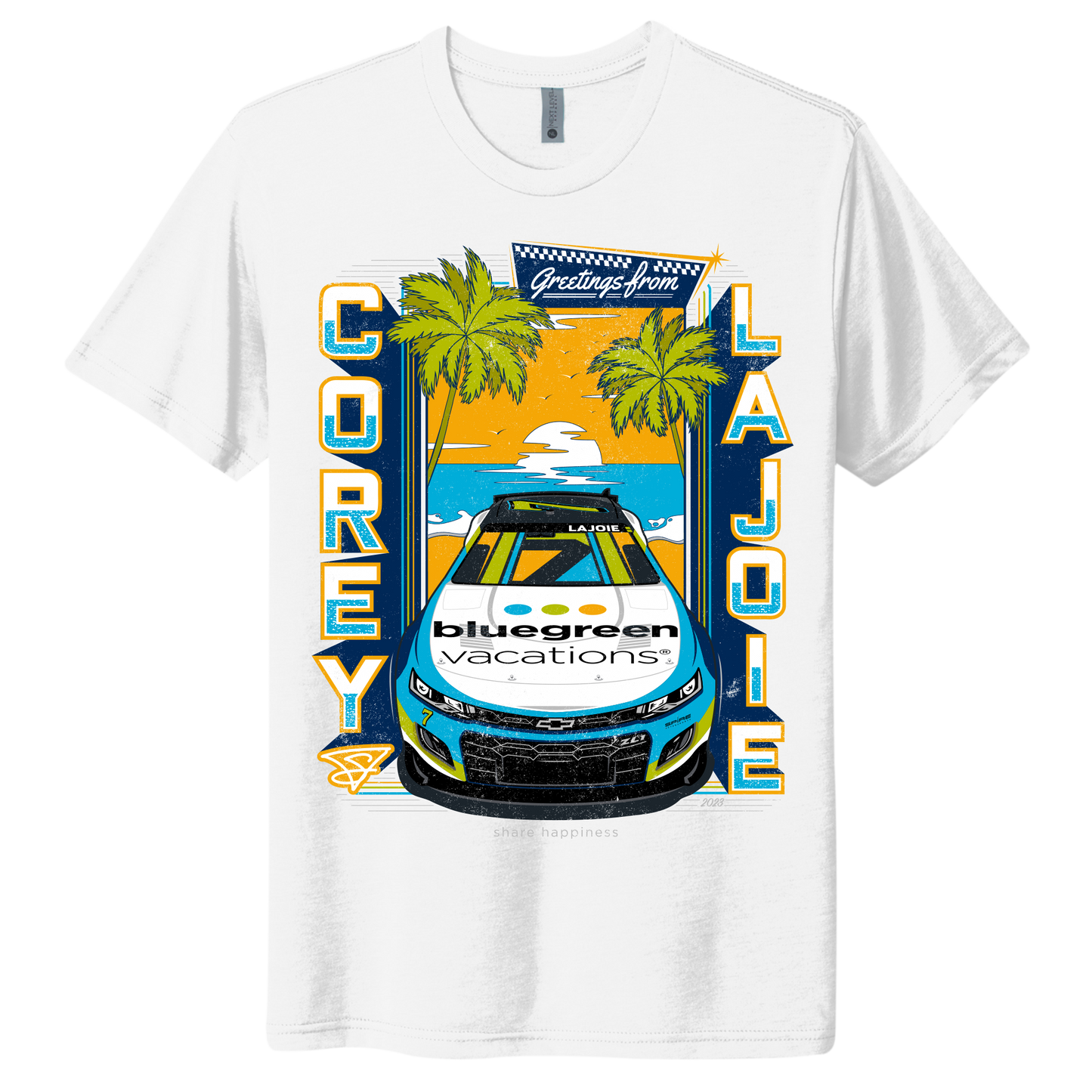 2023 Bluegreen Vacations Postcard Tee - White